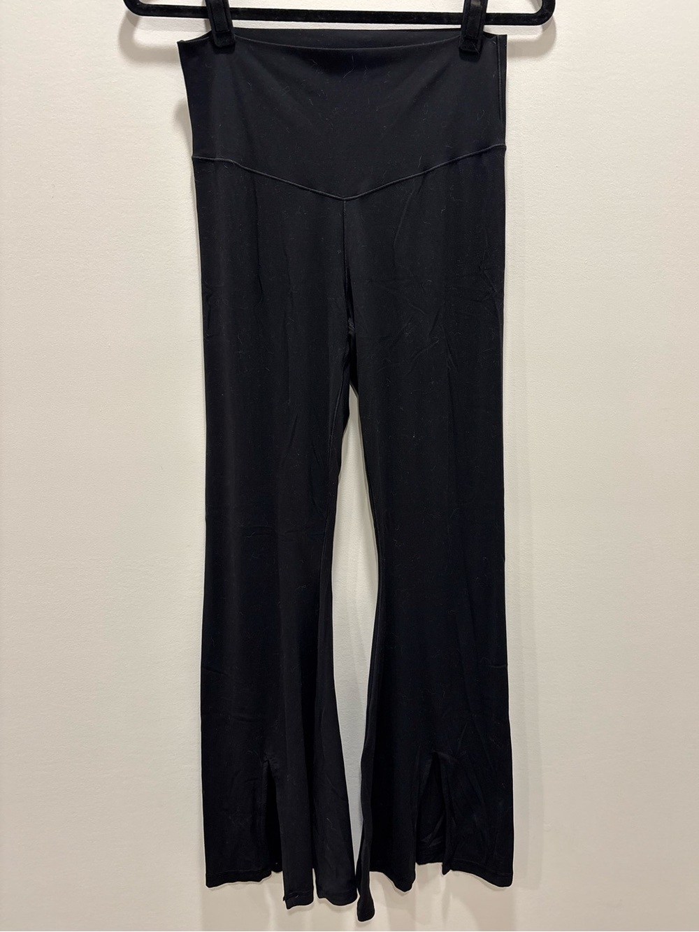 OFFLINE by Aerie Real Me XTRA High Waisted Trouser Black Size Large Long